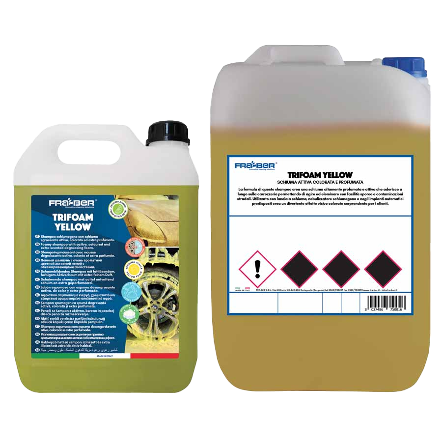 TRIFOAM YELLOW AROMA CITRUS 4.54L – sárga illatosított aktívhab