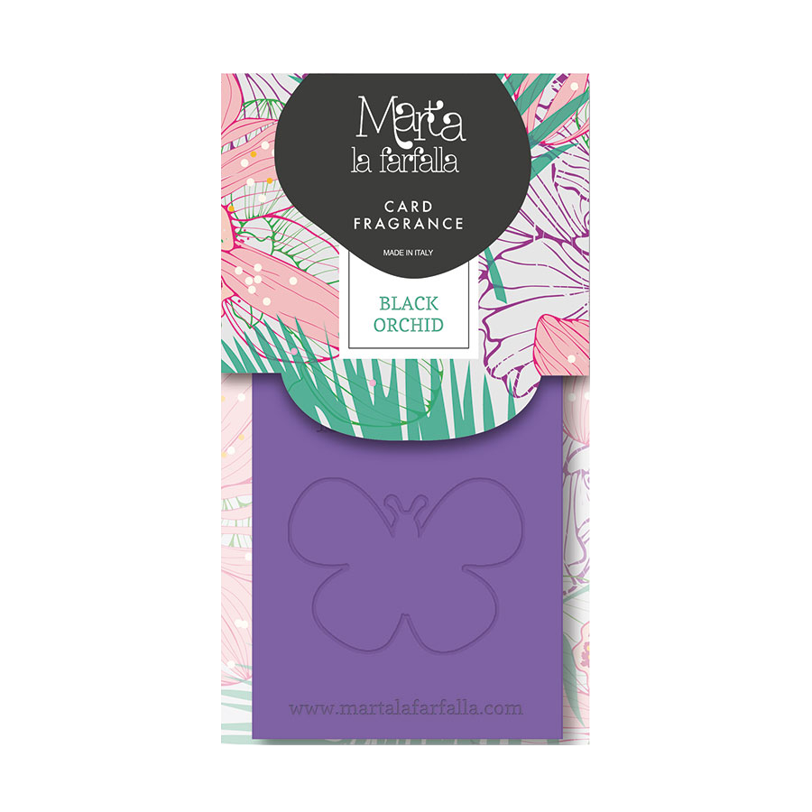 MARTA LA FARFALLA CARD – BLACK ORCHID autóillatosító