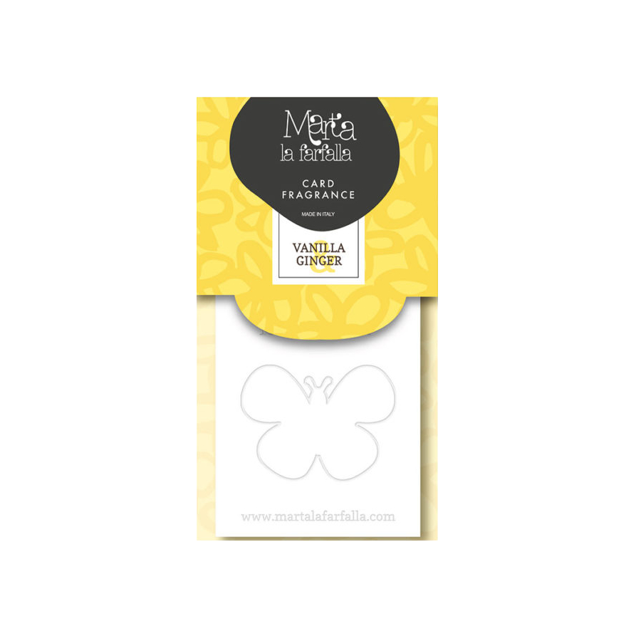 MARTA LA FARFALLA CARD – VANILLA & GINGER autóillatosító